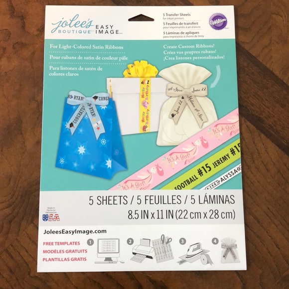 Wilton Accessories Jolees Boutique Easy Image 5 Transfer Sheets